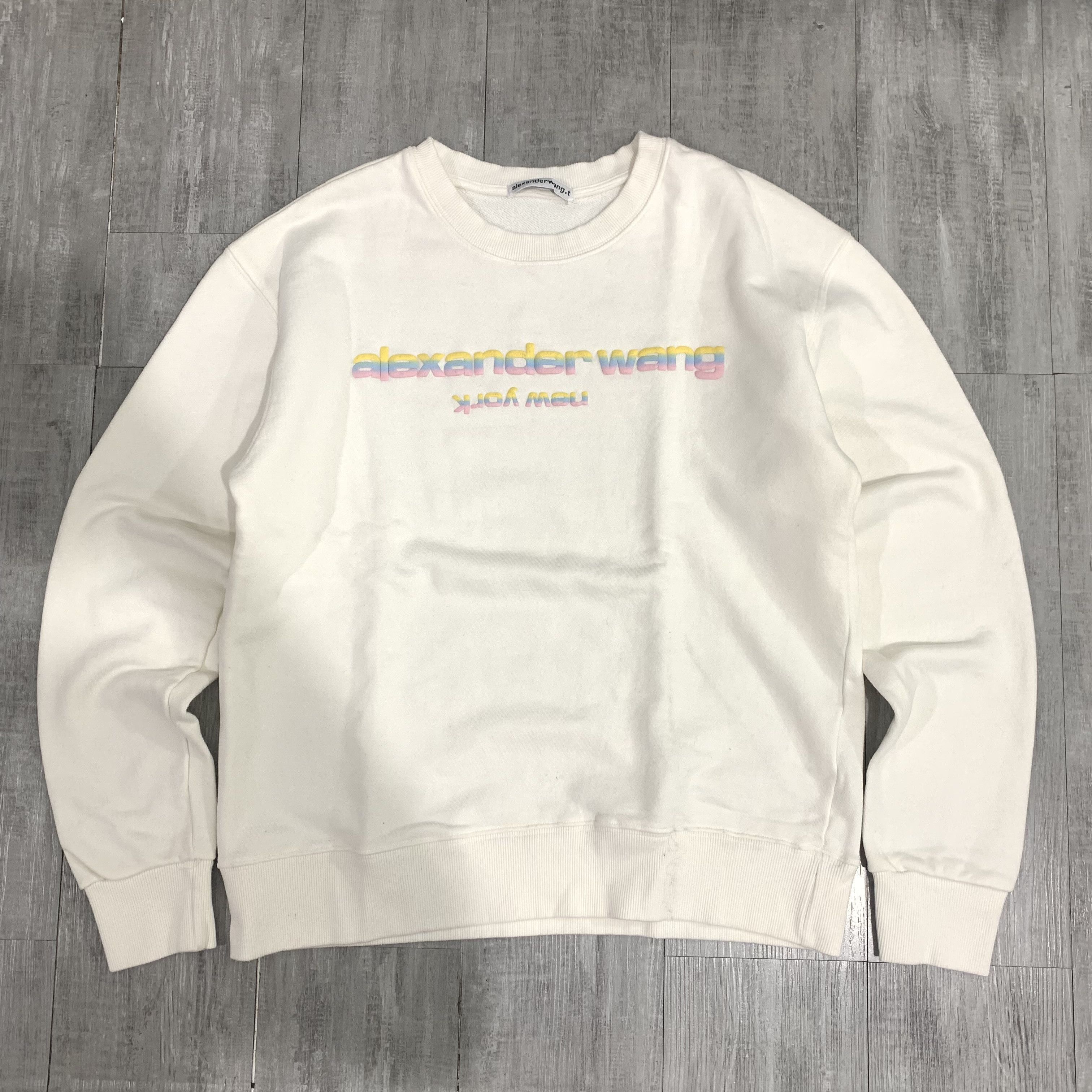 Alexander Wang NY Embroidery Sweatshirt Crewneck