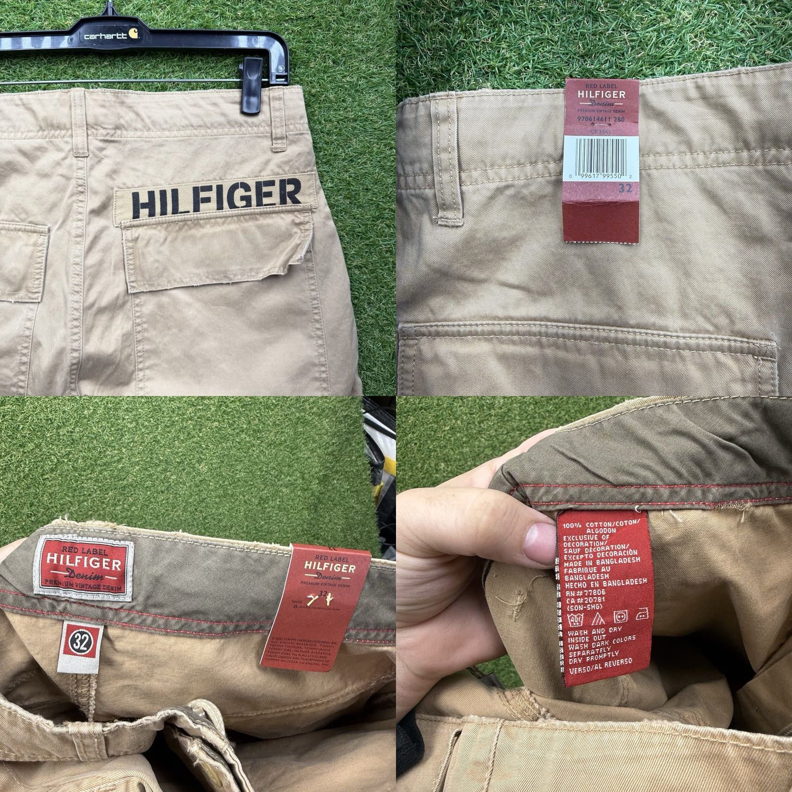 Tommy Hilfiger Tommy Hilfiger Red Label Shorts Mens 32 Chino Regular Beige, Logo, Pockets, Button, Flat Front, Cotton, NWT Size US 32 / EU 48 - 8 Thumbnail