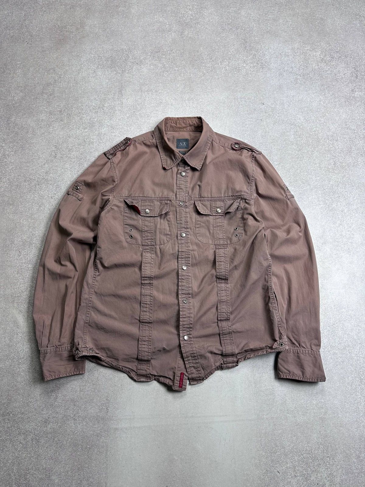 Armani Vintage Armani Exchange Grunge Y2K Shirt L Size US L / EU 52-54 / 3 - 2 Thumbnail