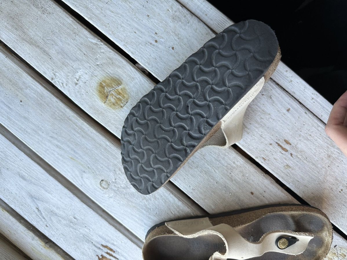 Birkenstock VNTG🚨 BIRKENSTOCK BEIGE LUXURY Y2K RARE WOMEN SLIDES Size US 7 / IT 37 - 13 Thumbnail
