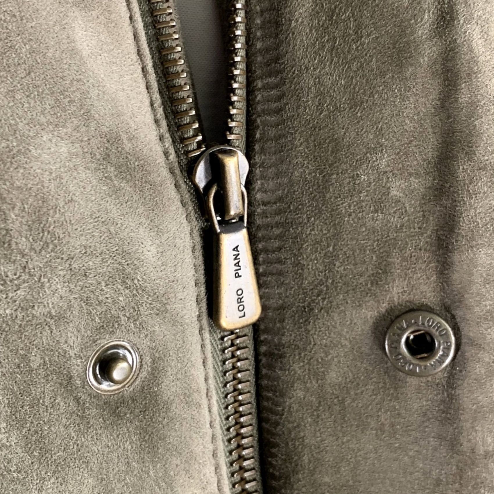 Loro Piana LORO PIANA Suede Field Jacket XXL Khaki Solid Size US XXL / EU 58 / 5 - 7 Thumbnail