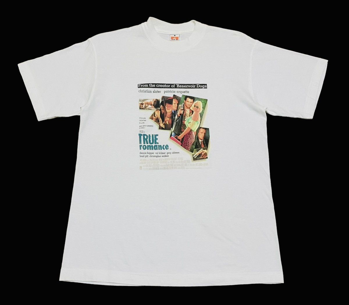 image of Made In USA x Movie Design Vintage Movie Action True Romance T-Shirt 1993S in White (Size Medium)