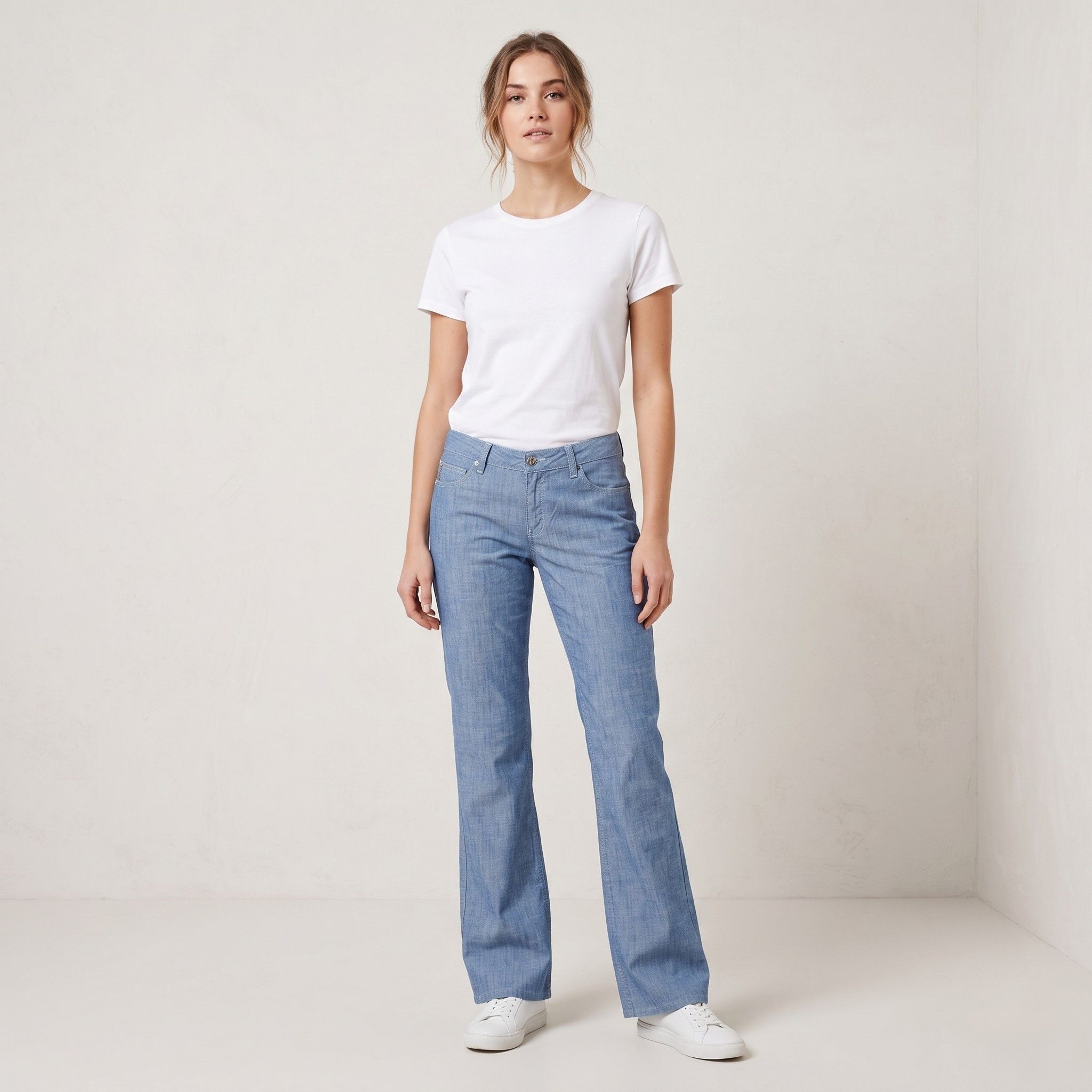 Armani Armani Jeans Women 27 Trousers Blue Cotton Italy 8031 Size 27" / US 4 / IT 40 - 1 Thumbnail