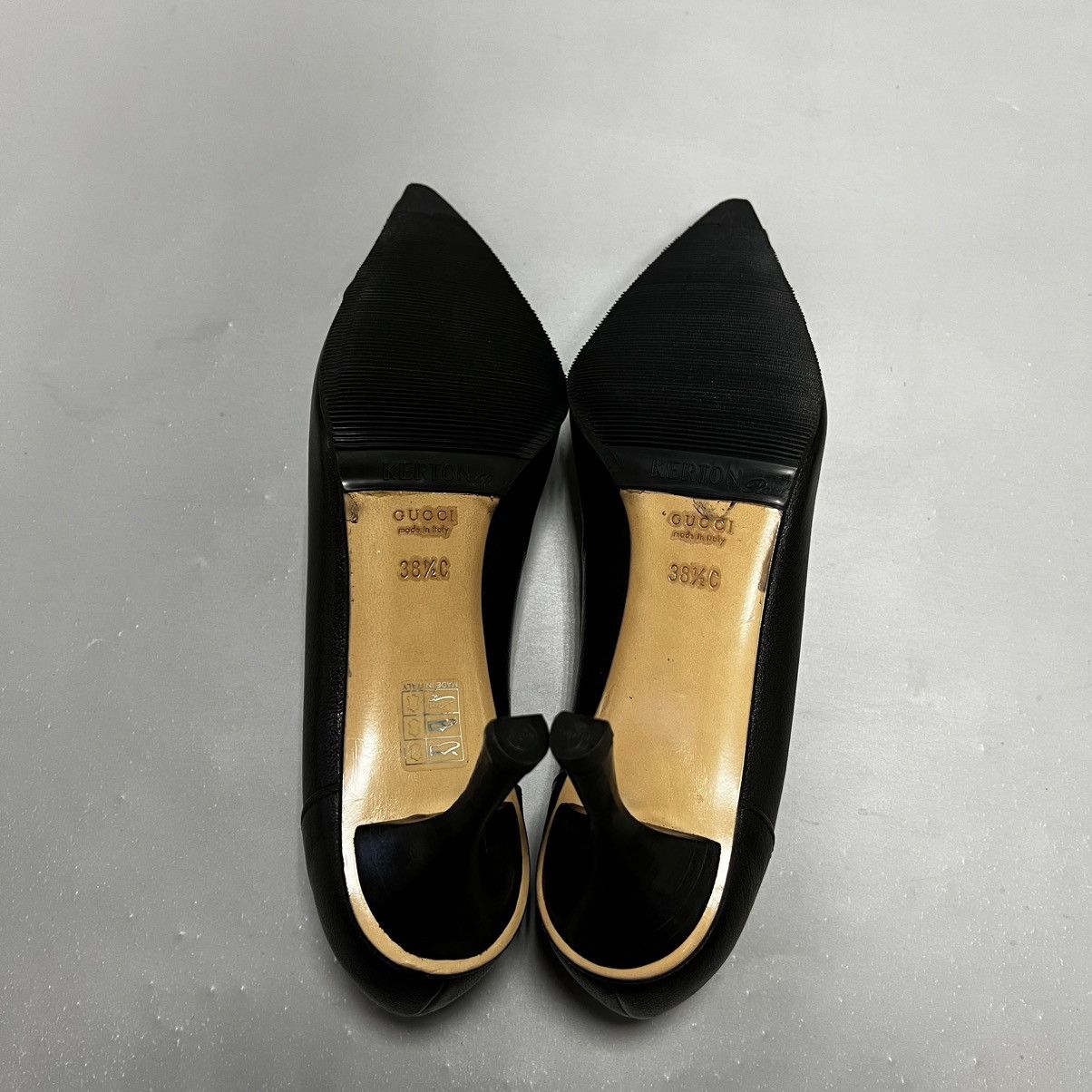 Gucci Gucci Black Pumps Leather Luxury Size US 7.5 / IT 37.5 - 24 Thumbnail