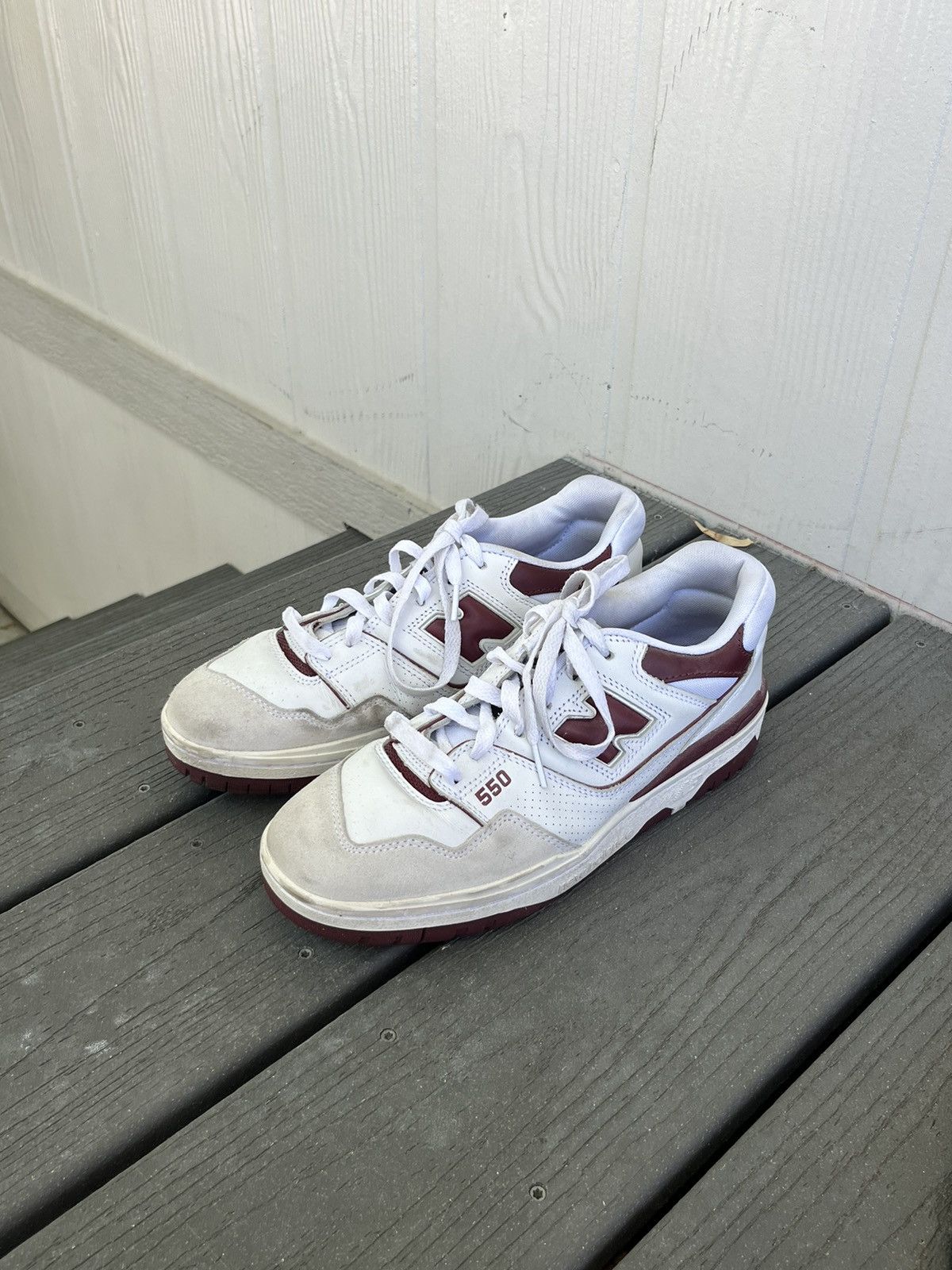 New Balance Maroon New Balance 550 Size US 8 / EU 41 - 1 Thumbnail