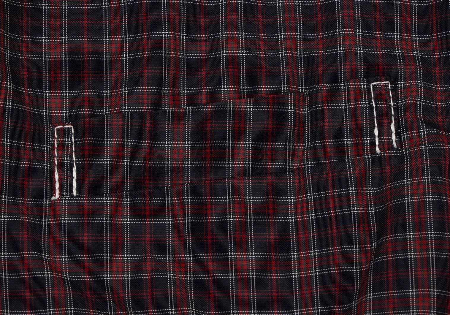 Junya Watanabe Mesh Lined Check Jacket in Navy and Red, Size S Size US S / EU 44-46 / 1 - 7 Thumbnail