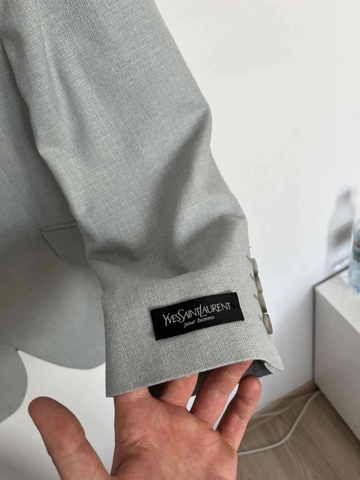 Yves Saint Laurent Vintage Yves Saint Laurent Pour Homme Silk & Wool Blazer Size 48R - 6 Thumbnail