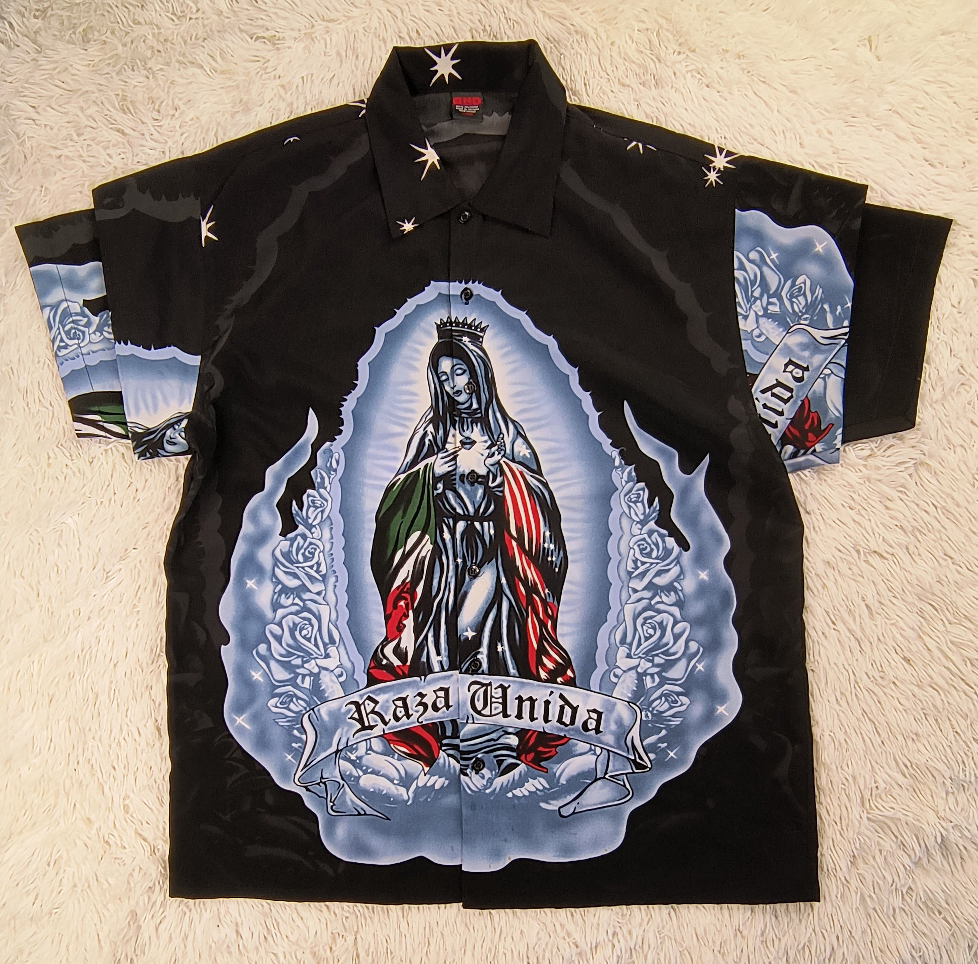 Mexican Threads Vintage raza unida Guadalupe chicano 90s button up shirt Size US L / EU 52-54 / 3 - 2 Thumbnail