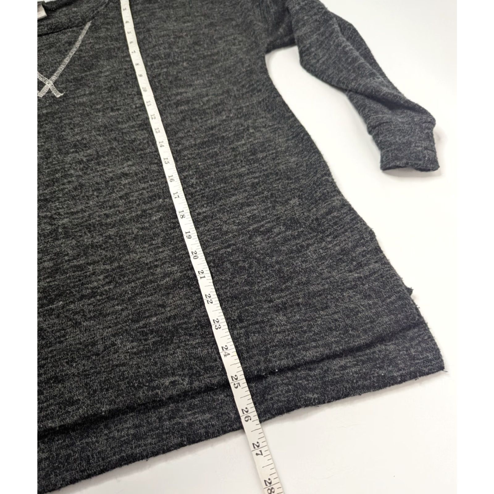 Vintage Byrdie Women’s Small Gray Pullover Sweatshirt Dolman Long Sleeve Pullover Size S / US 4 / IT 40 - 5 Thumbnail