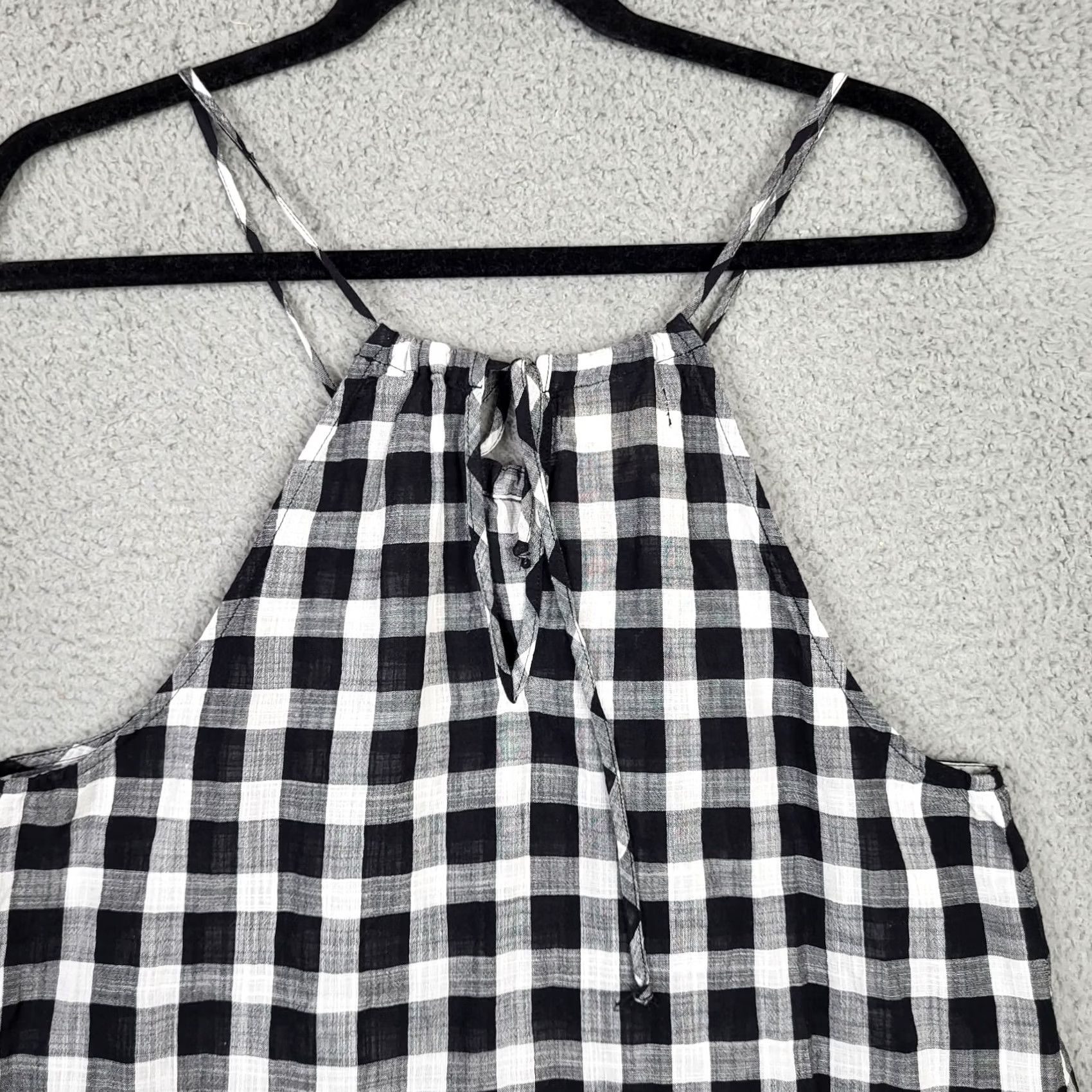 Anthropologie Anthropologie Cloth & Stone Top Size S plaid Halther Ruffle hem Ties Women’s Size S / US 4 / IT 40 - 7 Thumbnail