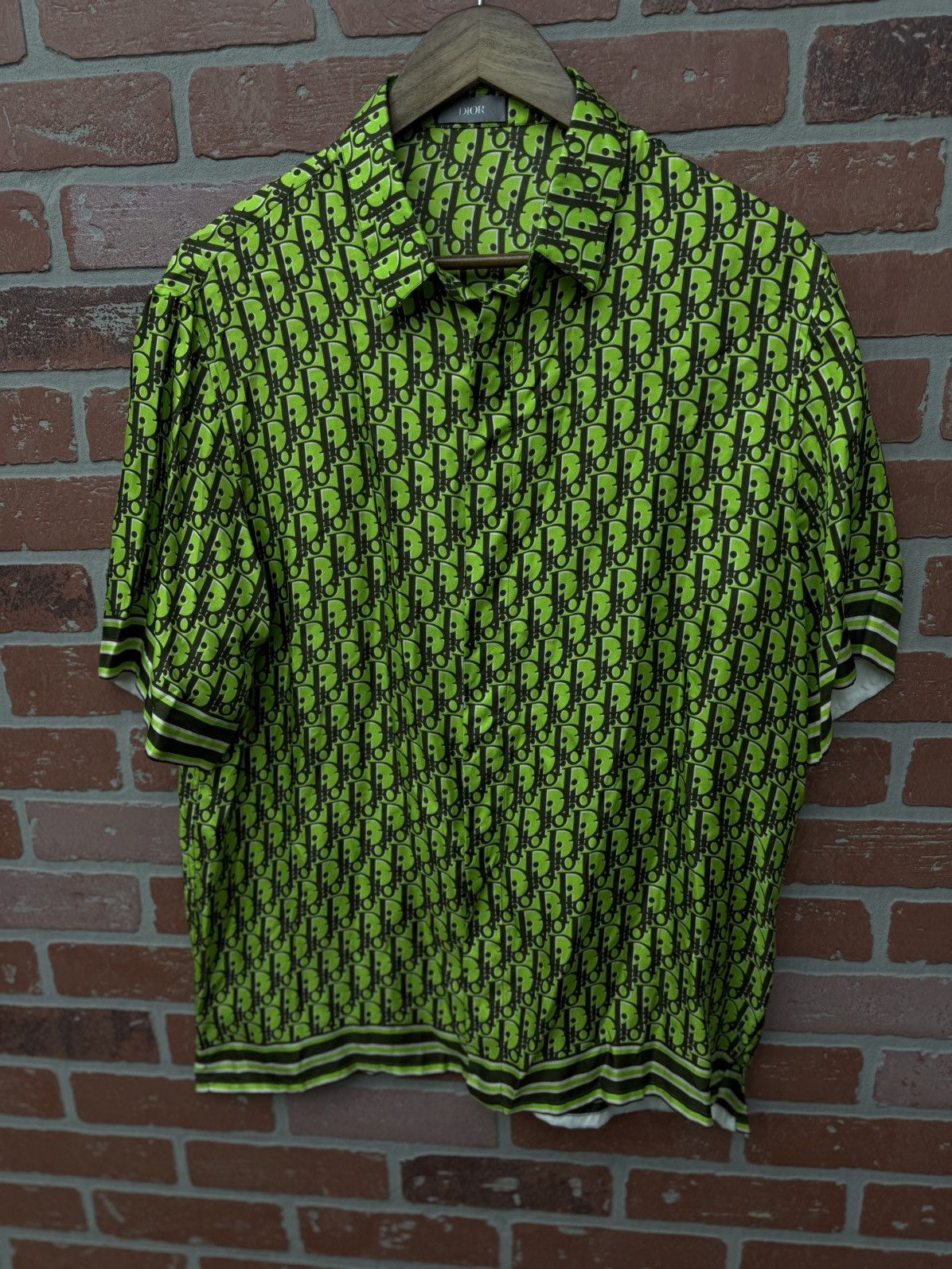 Dior Dior Silk Button Up Green Size 39/M $1750 Retail Exlusive Size US M / EU 48-50 / 2 - 14 Thumbnail