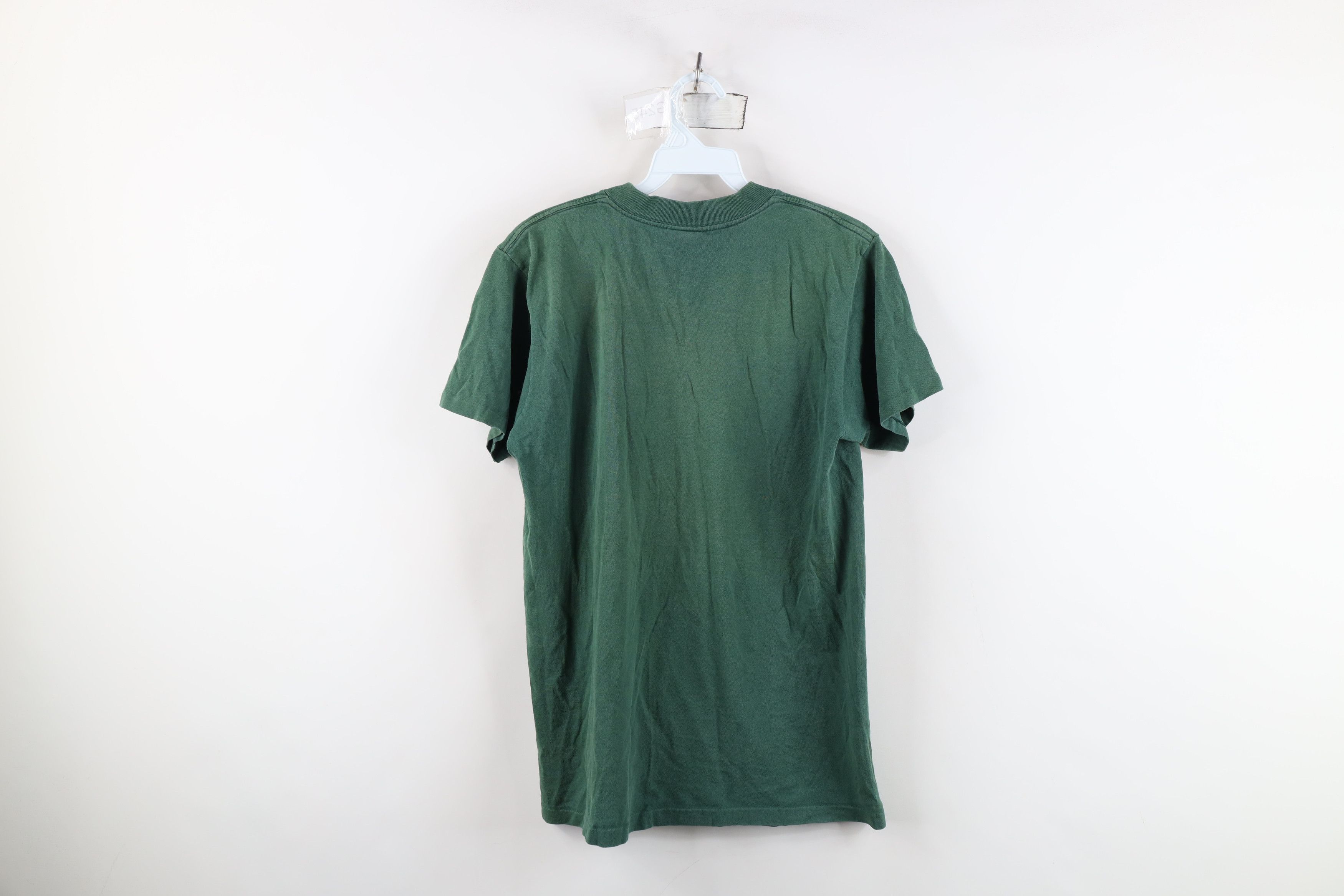 Vintage Vintage 90s Spell Out University of Miami T-Shirt Green USA Size US M / EU 48-50 / 2 - 12 Thumbnail