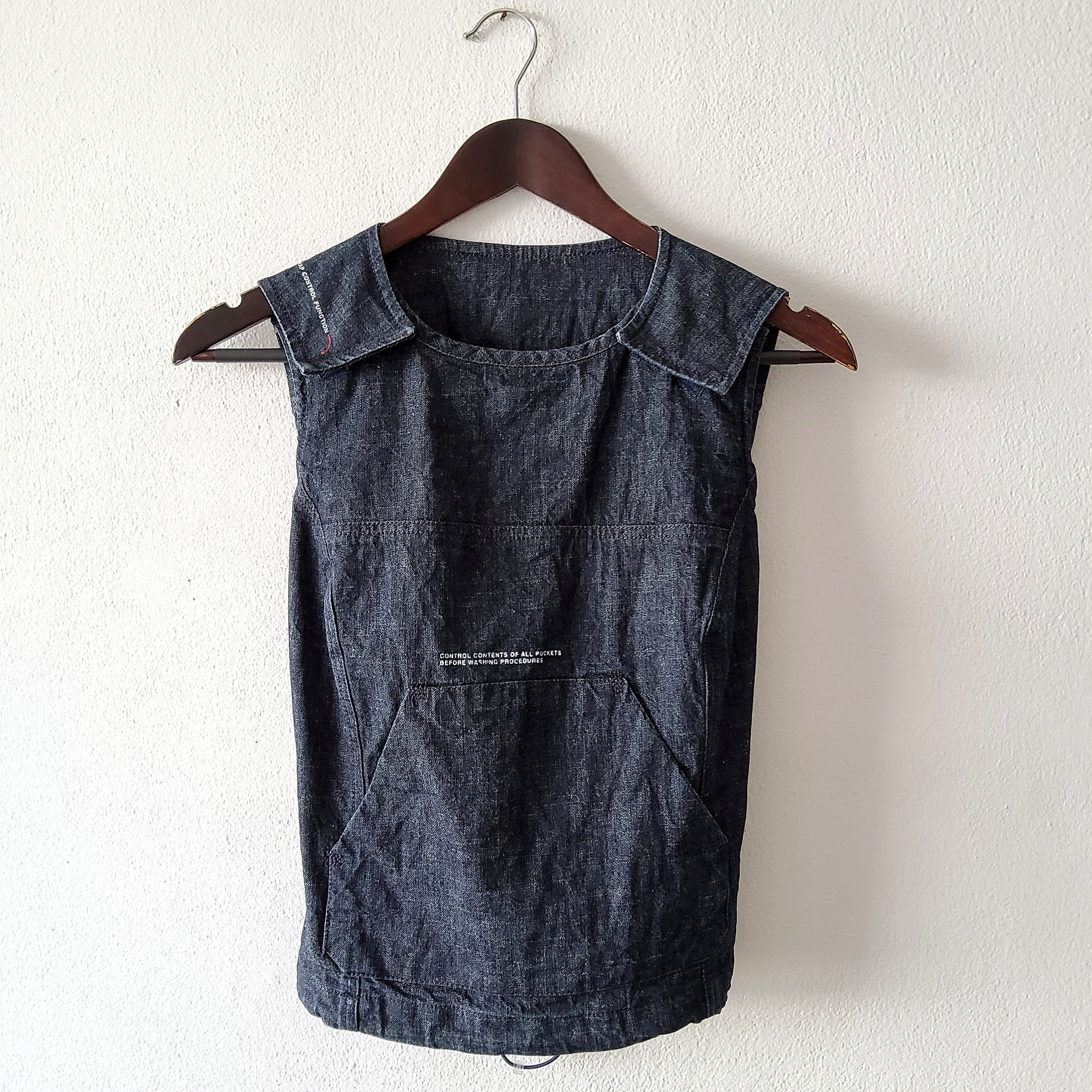 Diesel Diesel rare vintage 90s y2k cargo tech denim vest top Size L / US 10 / IT 46 - 2 Thumbnail
