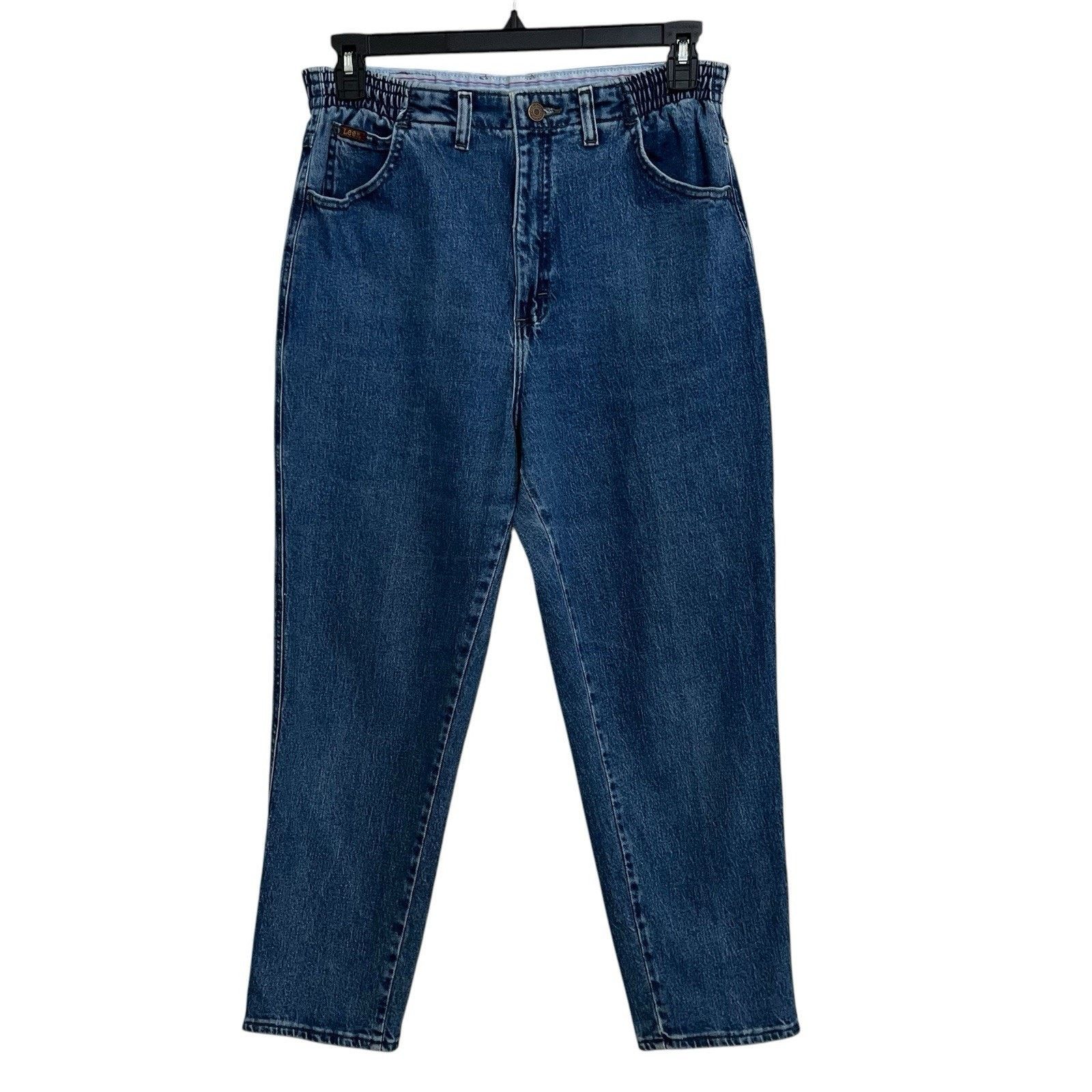 Lee Lee | Vtg 90s Mom Jeans Womens 32 High Waisted Elastic Size 32" / US 10 / IT 46 - 1 Thumbnail