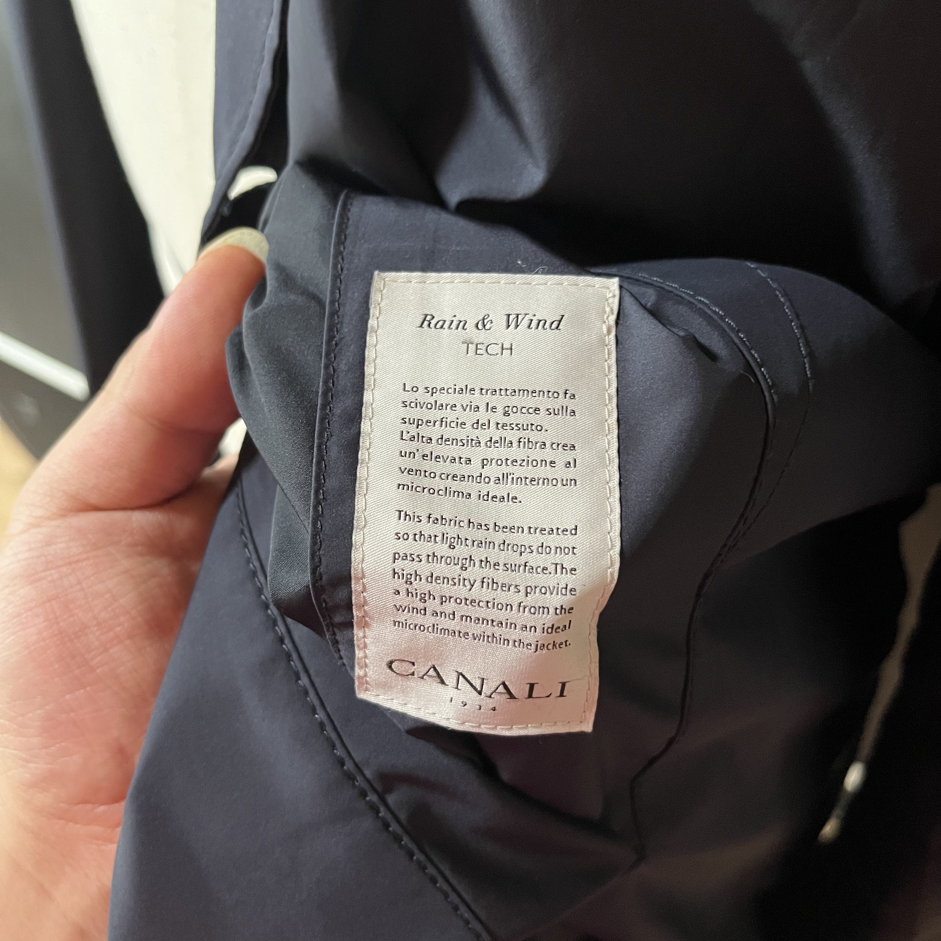 Canali Canali Reversible Wool Silk Commuter Coat Rain Tech Size US M / EU 48-50 / 2 - 9 Thumbnail