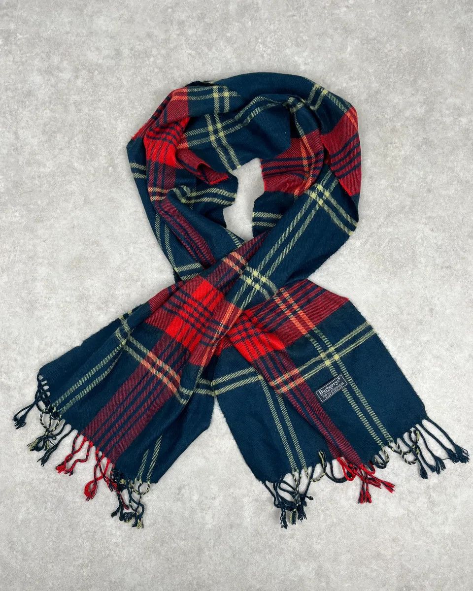 Burberry Burberry Green & Tartan Wool Scarf Size ONE SIZE - 1 Thumbnail