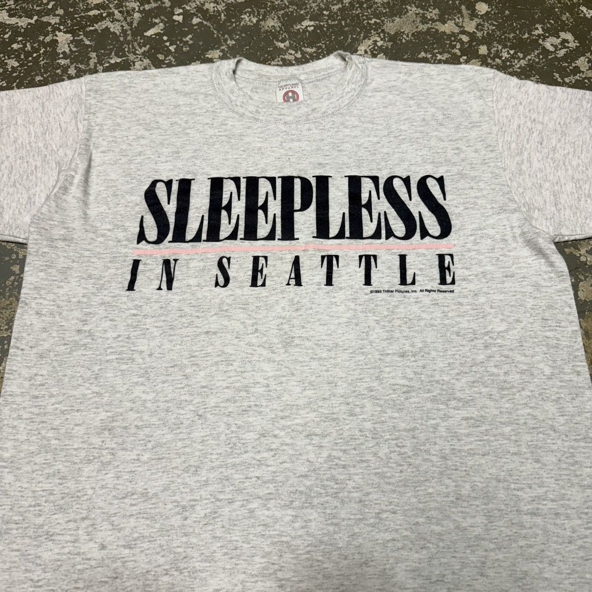 Vintage Vintage Sleepless In Seattle 1993 Grey Tshirt Size US XL / EU 56 / 4 - 9 Thumbnail