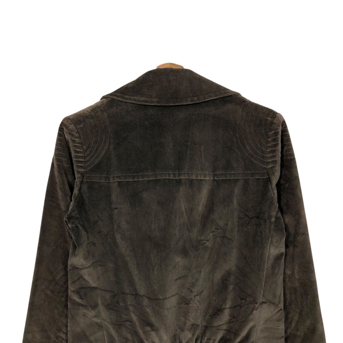 Haider Ackermann 🔥RICH BROWN CROPPED CHORE BIKER JACKET DOUBLE COLLAR Size US S / EU 44-46 / 1 - 11 Thumbnail
