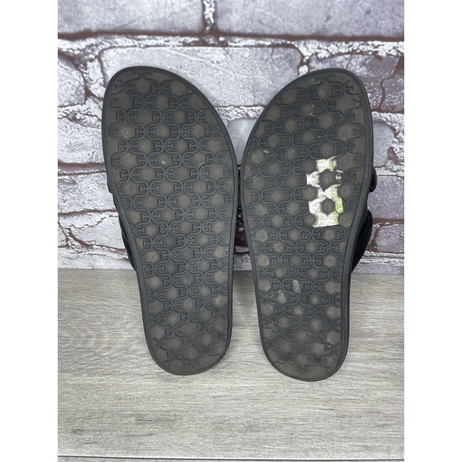 Sam Edelman Sam Edelman Vaugn Black Leather Braid Casual Slides Sandals Size US 7 / IT 37 - 21 Thumbnail