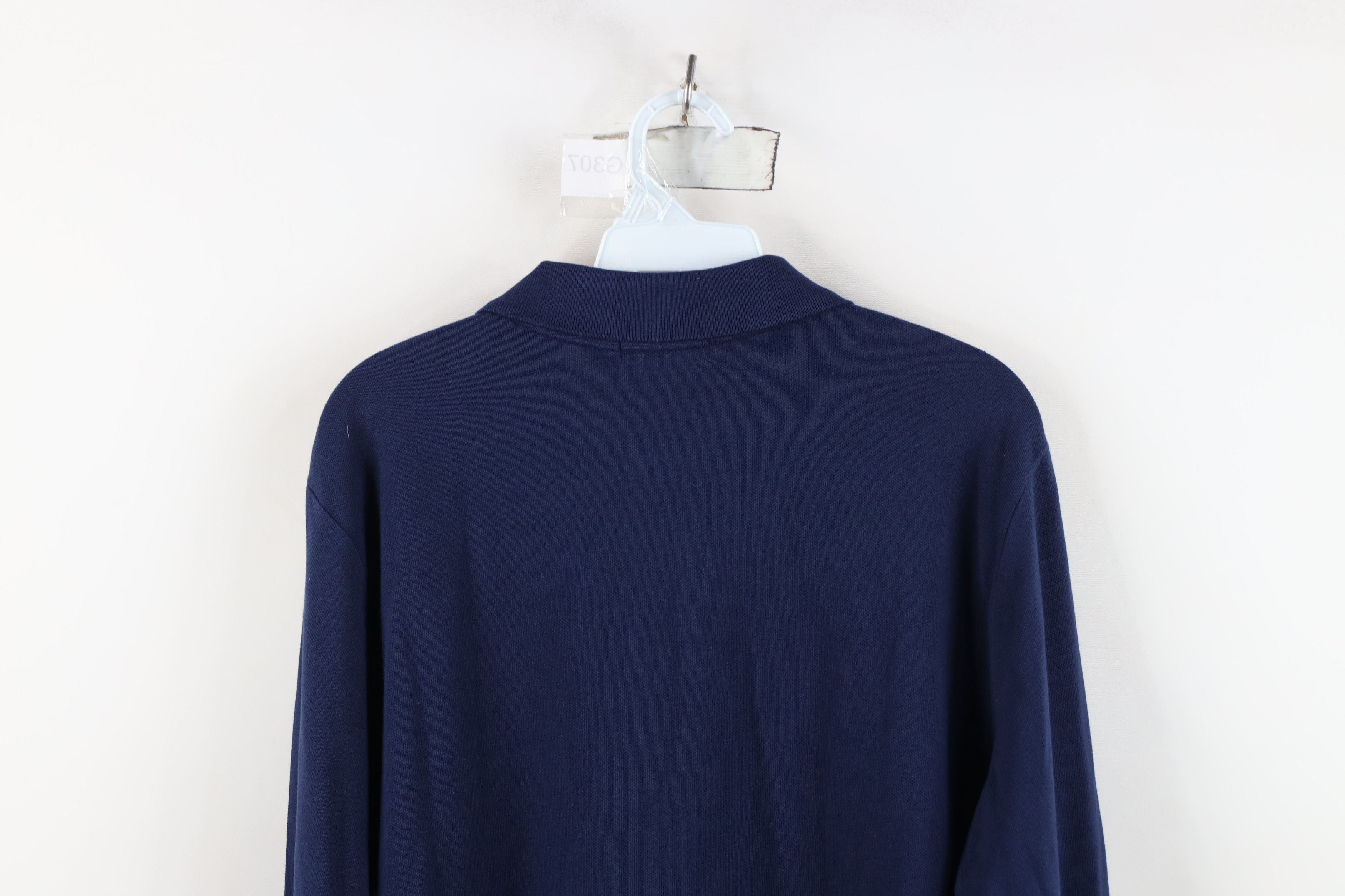 Polo Ralph Lauren Vintage Ralph Lauren Pique Long Sleeve Polo Shirt Blue Size US M / EU 48-50 / 2 - 14 Thumbnail