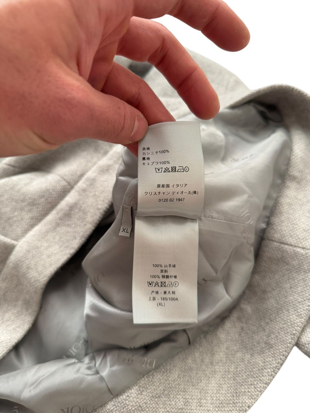 Dior $4000 Cashmere Cropped Ruched Collar Jacket Size US XL / EU 56 / 4 - 11 Thumbnail