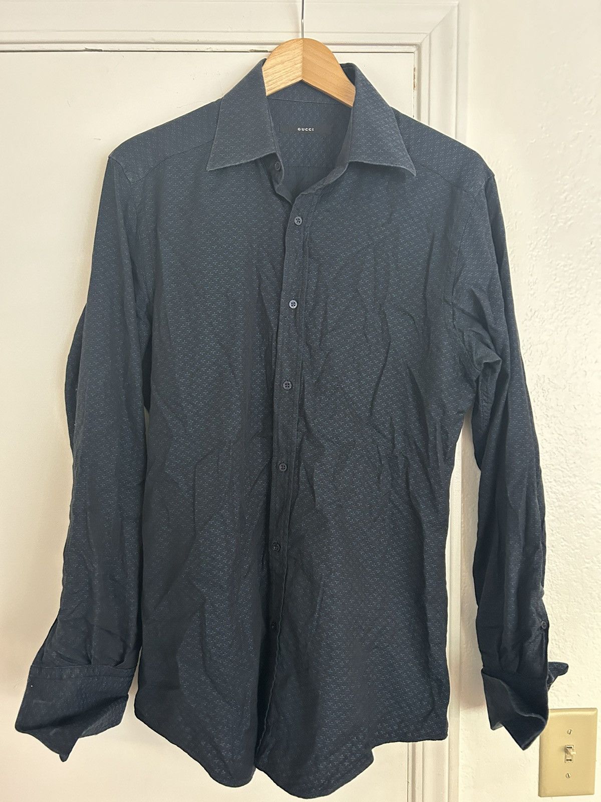 Gucci Vintage Gucci shirt button up Size US M / EU 48-50 / 2 - 1 Thumbnail