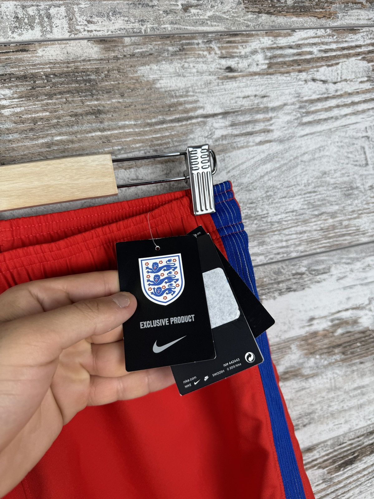 Nike × Vintage New Mens Vintage Nike England national team soccer shorts Size US 32 / EU 48 - 6 Thumbnail
