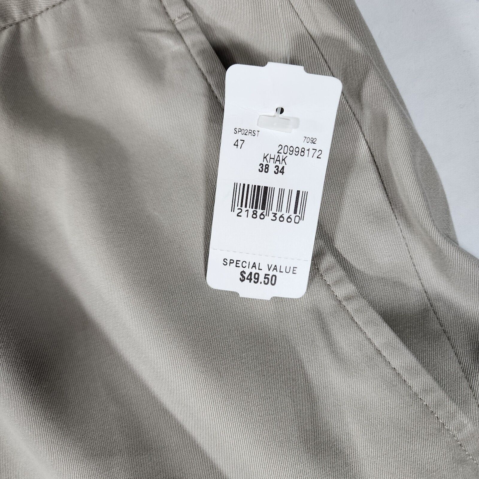 Brooks Brothers NWT Brooks Brothers 346 Pants Men 38x34 Beige Cotton Pleated Size US 38 / EU 54 - 5 Thumbnail