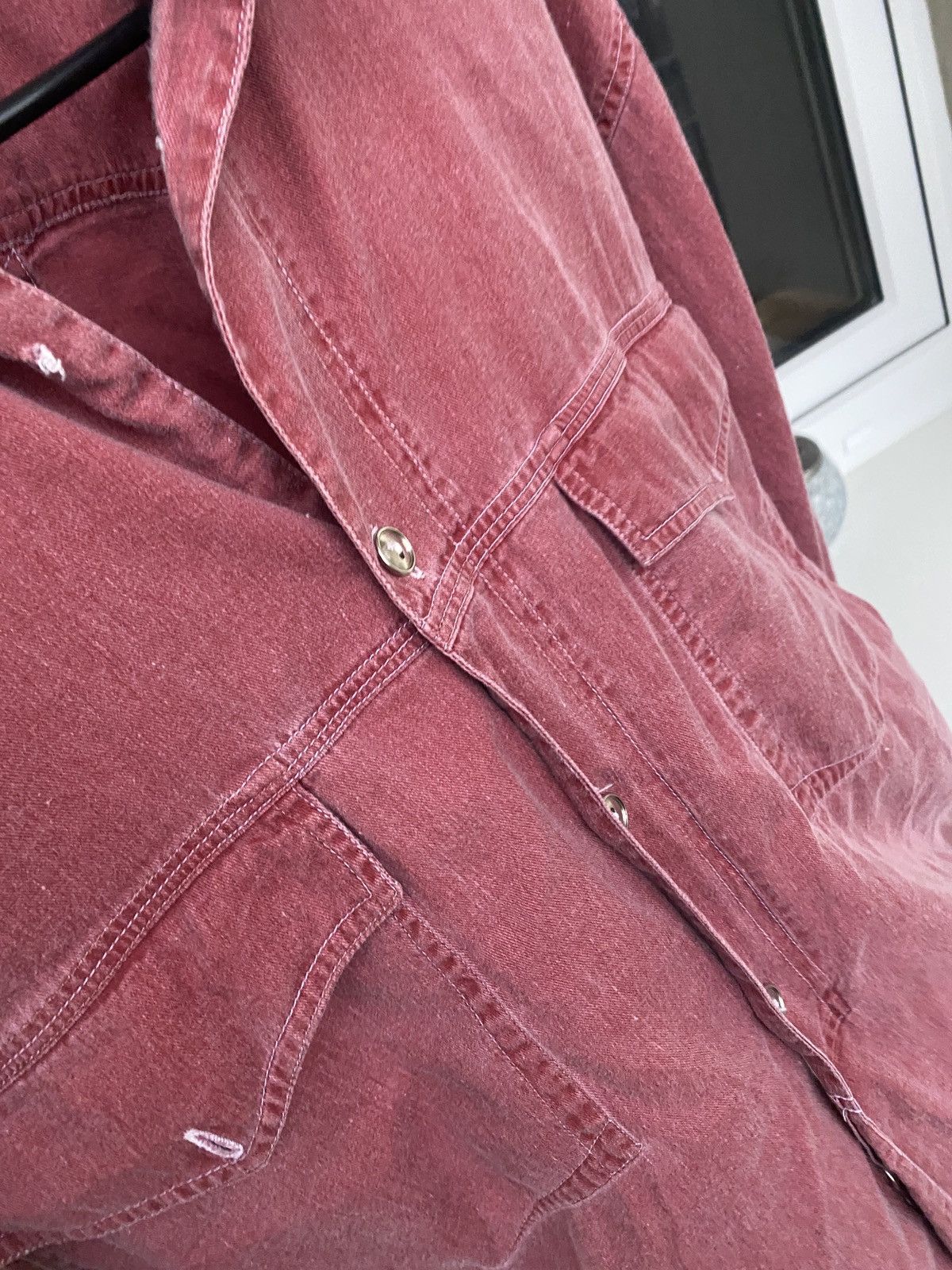 Vintage Cowboy X.I.V. Clothing Washed denim Shirt button up Size US L / EU 52-54 / 3 - 4 Thumbnail