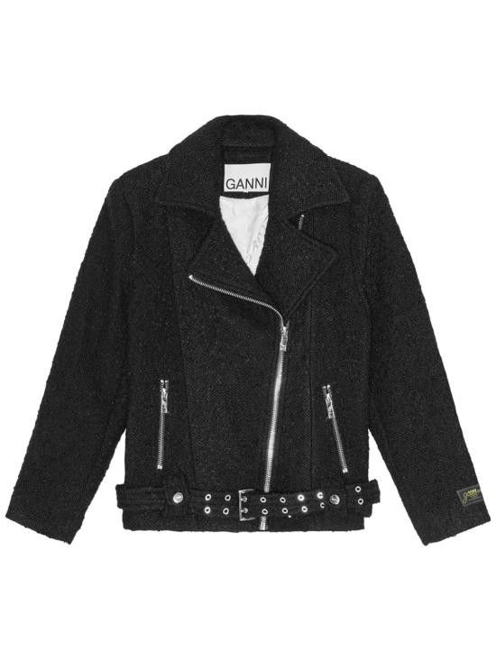 Ganni GANNI Women Jackets W0026 099 Black Size S / US 4 / IT 40 - 1 Thumbnail