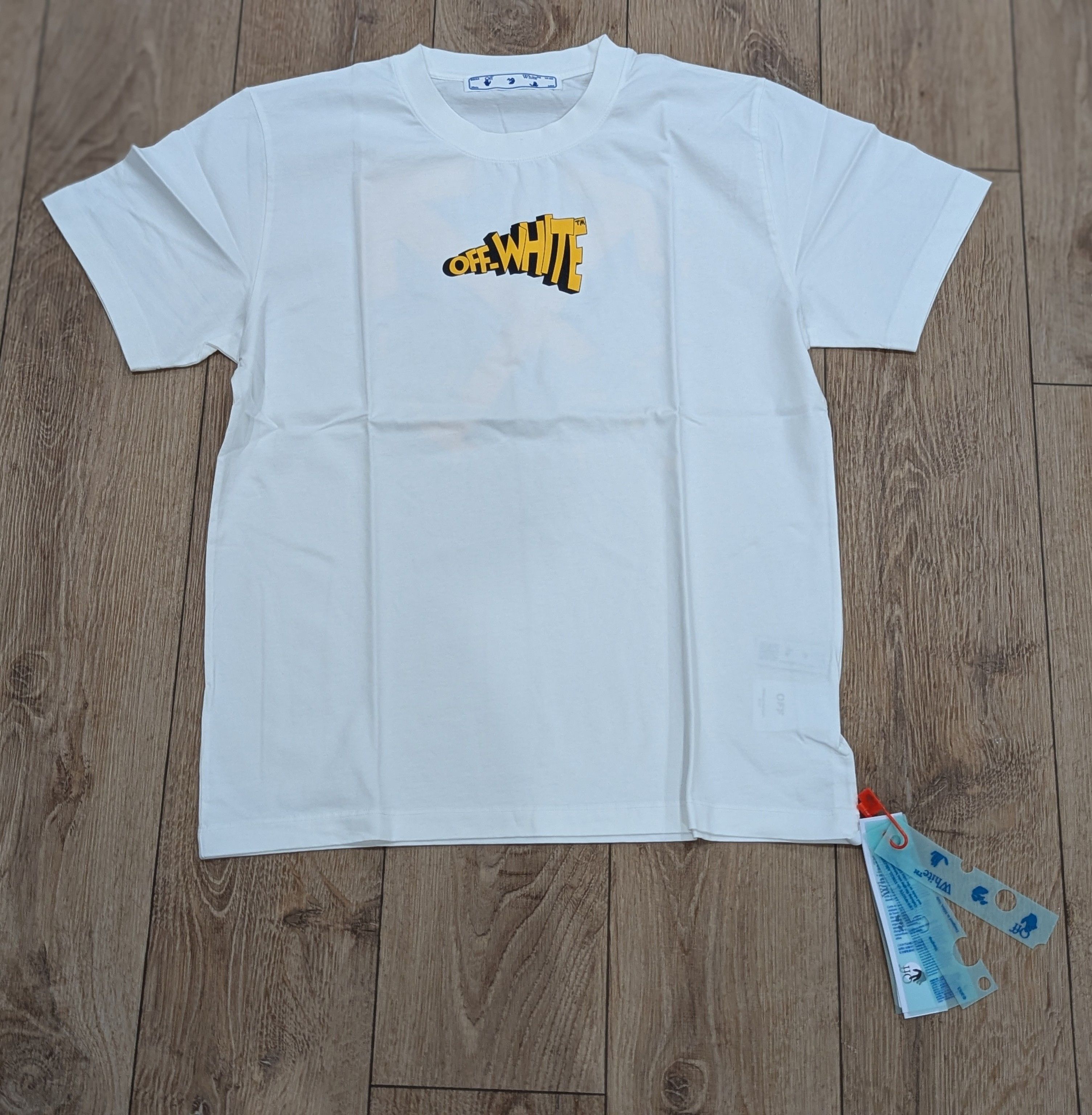 Off-White Off-White Cartoon Arrow Cotton Crewneck T-Shirt White XL Size US XL / EU 56 / 4 - 1 Thumbnail
