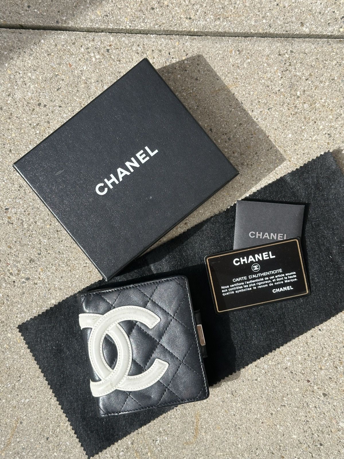 image of Vintage Chanel Wallet in Black, Men's