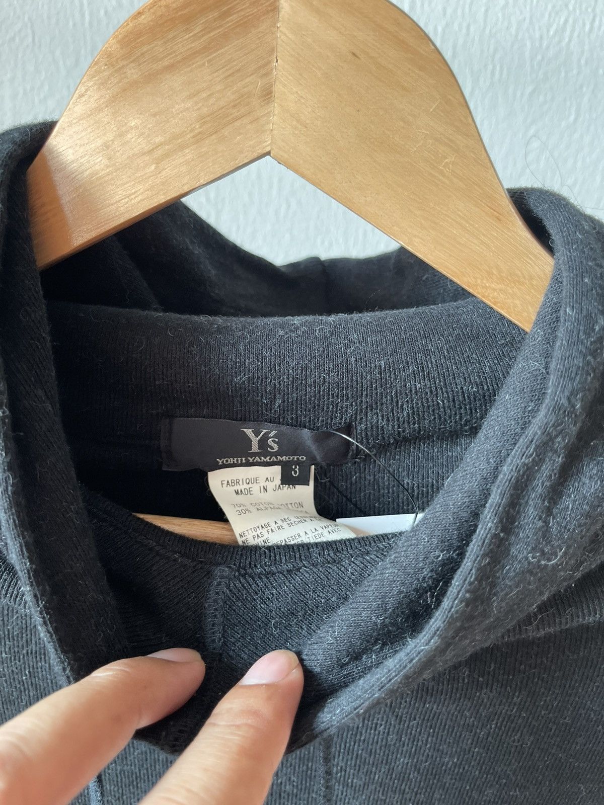 Y's for Men × Yohji Yamamoto 90s Yohji Yamammoto Short Sleeve Hoodie Size US M / EU 48-50 / 2 - 8 Thumbnail