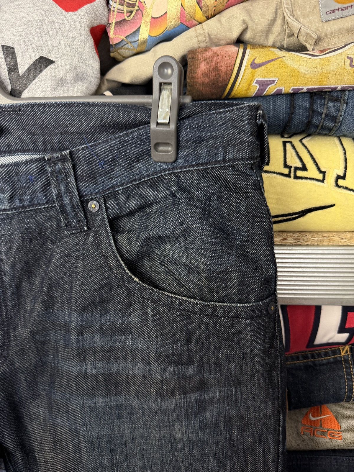 Armani Vintage Armani Jeans Distressed Y2k Fire Jeans Pants Size US 38 / EU 54 - 8 Thumbnail