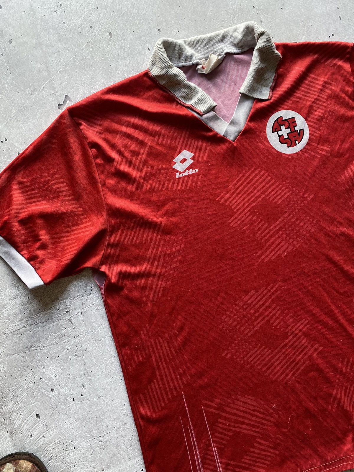Lotto Sport × Vintage Vintage Switzerland 1994/1996 Home Soccer Jersey Hype Y2K Size US M / EU 48-50 / 2 - 2 Thumbnail