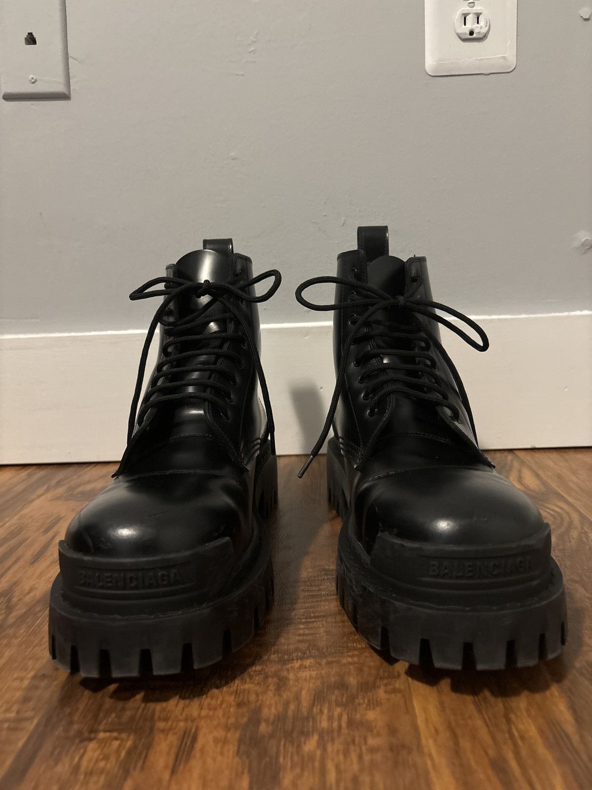 Balenciaga Leather Strike Boots
