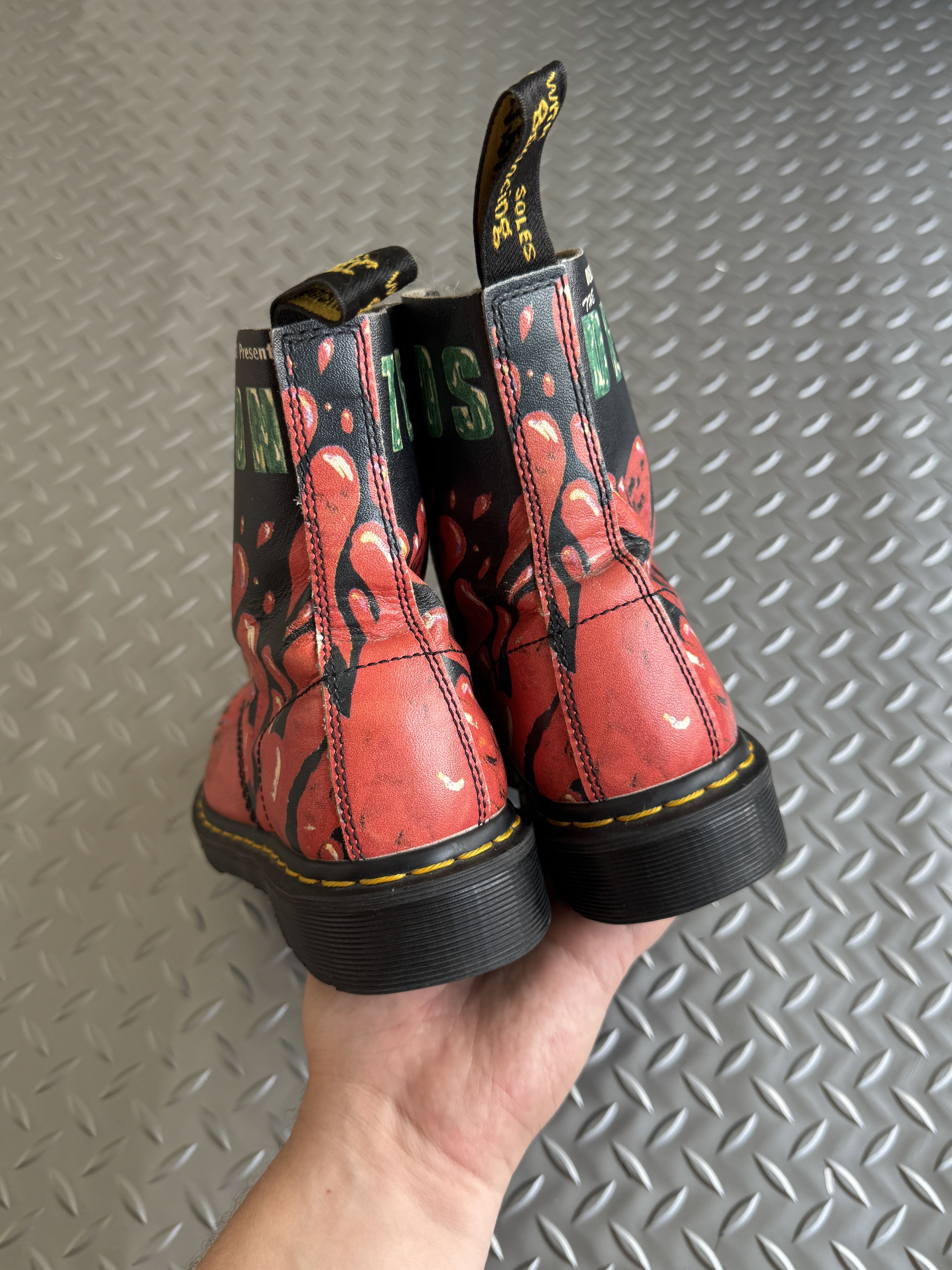 Dr. Martens Dr. Martens “Demented Are Go” 1460 Leather Boots Size US 8 / EU 41 - 4 Thumbnail