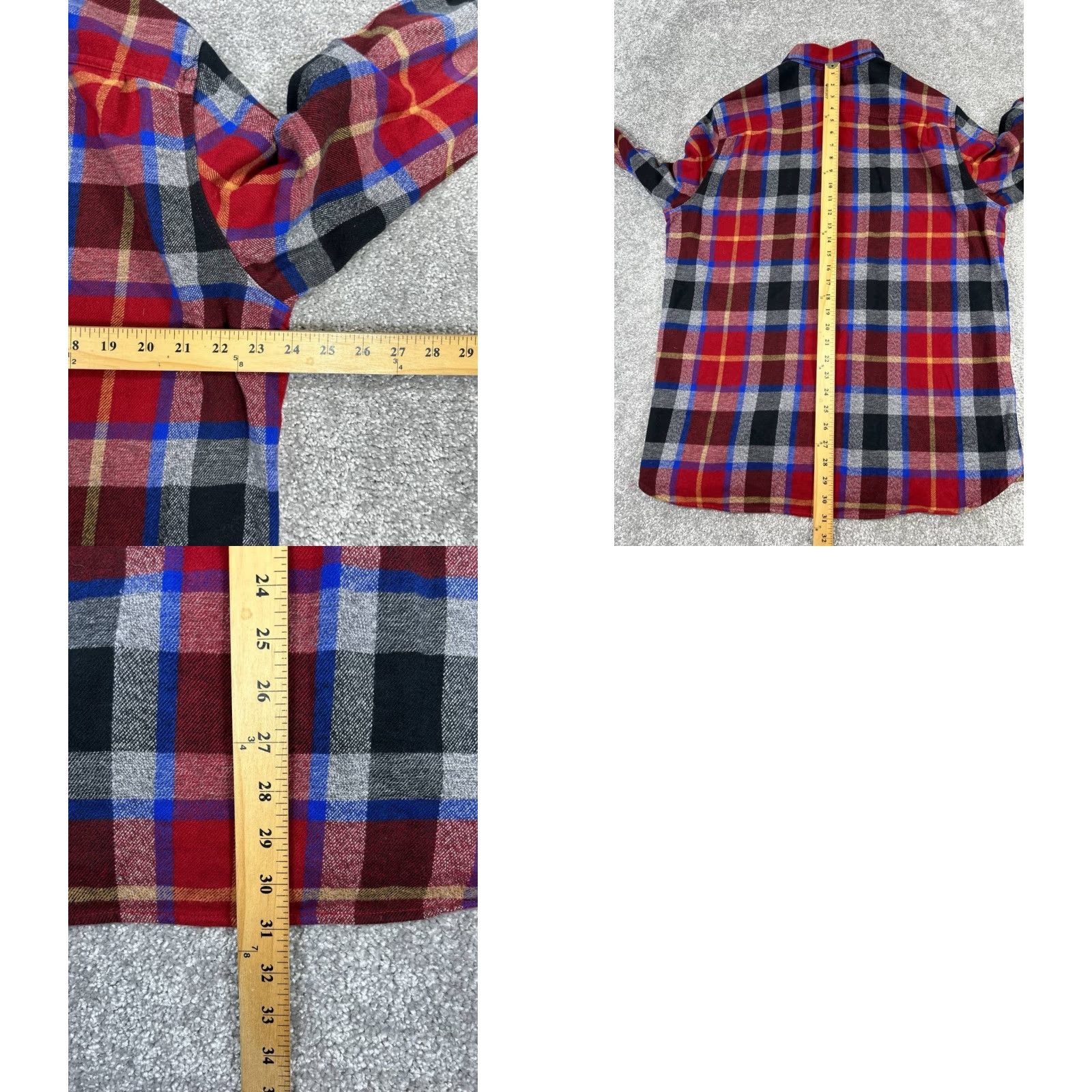 The North Face The North Face Button-Up Flannel Shirt Mens L Blue Cotton Plaid Regular Pocketed Mens Size US L / EU 52-54 / 3 - 8 Thumbnail