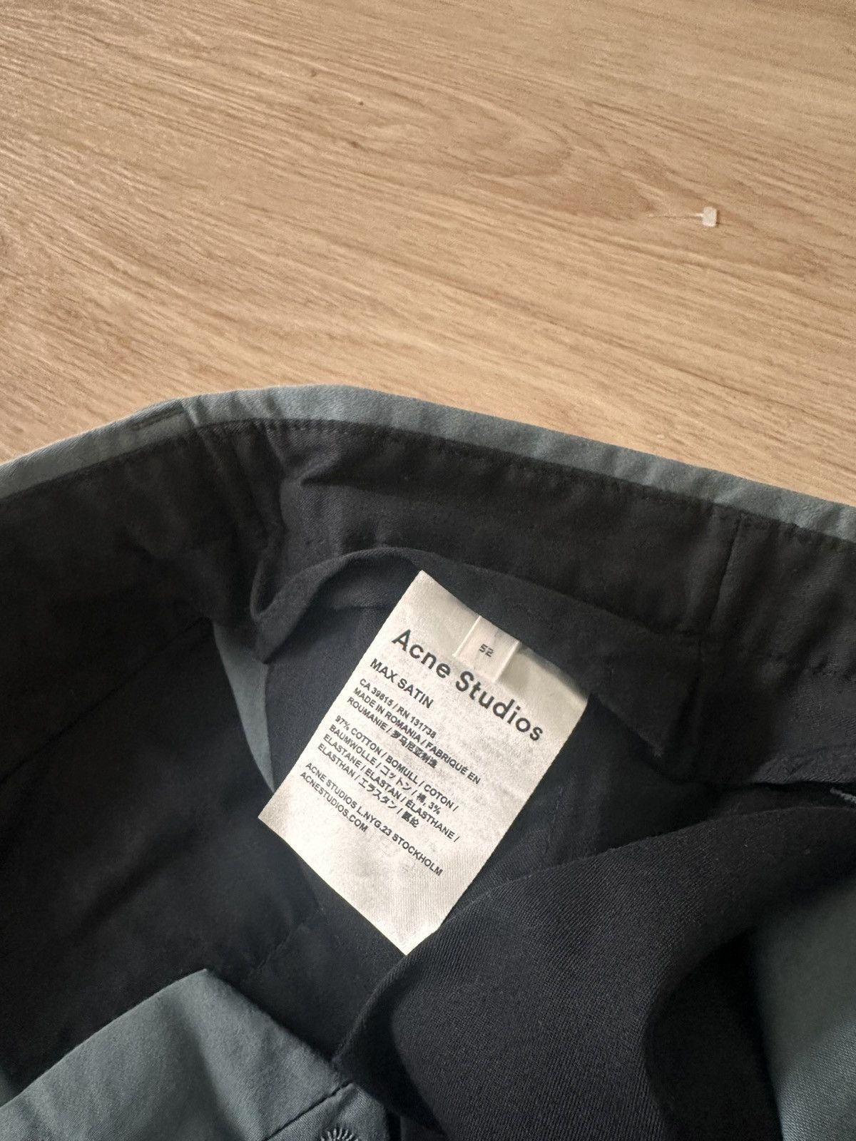 Acne Studios Acne Studios Green Max Satin Pants Size US 36 / EU 52 - 5 Thumbnail