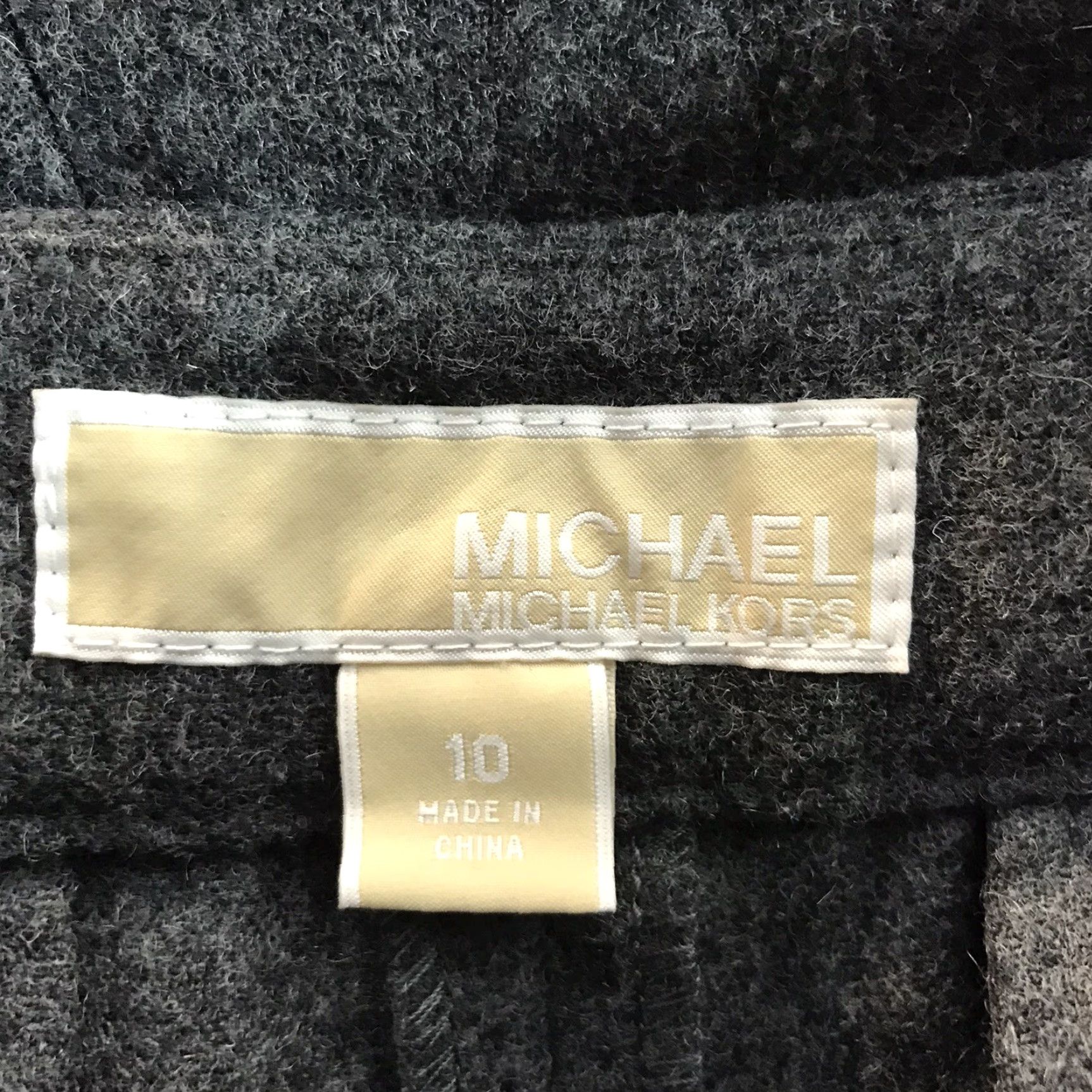 Michael Kors Michael Kors Gray Wool Dress Pants Wide-Leg Womens Size 10 Size 32" / US 10 / IT 46 - 7 Thumbnail