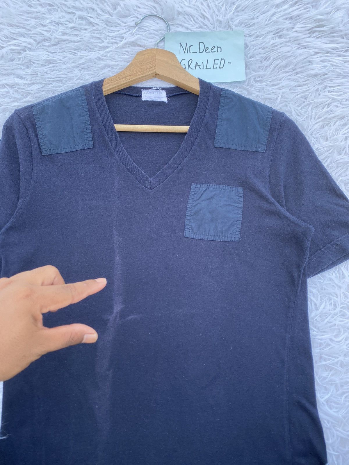 Helmut Lang Rare Vintage Helmut Lang Produce 1998 Pocket Tshirt Size US XS / EU 42 / 0 - 11 Thumbnail