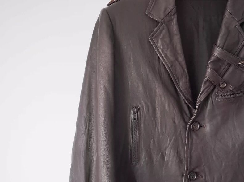 Yohji Yamamoto YohjiYamamoto 2006AW Leather jacket-2505 Size US M / EU 48-50 / 2 - 4 Thumbnail