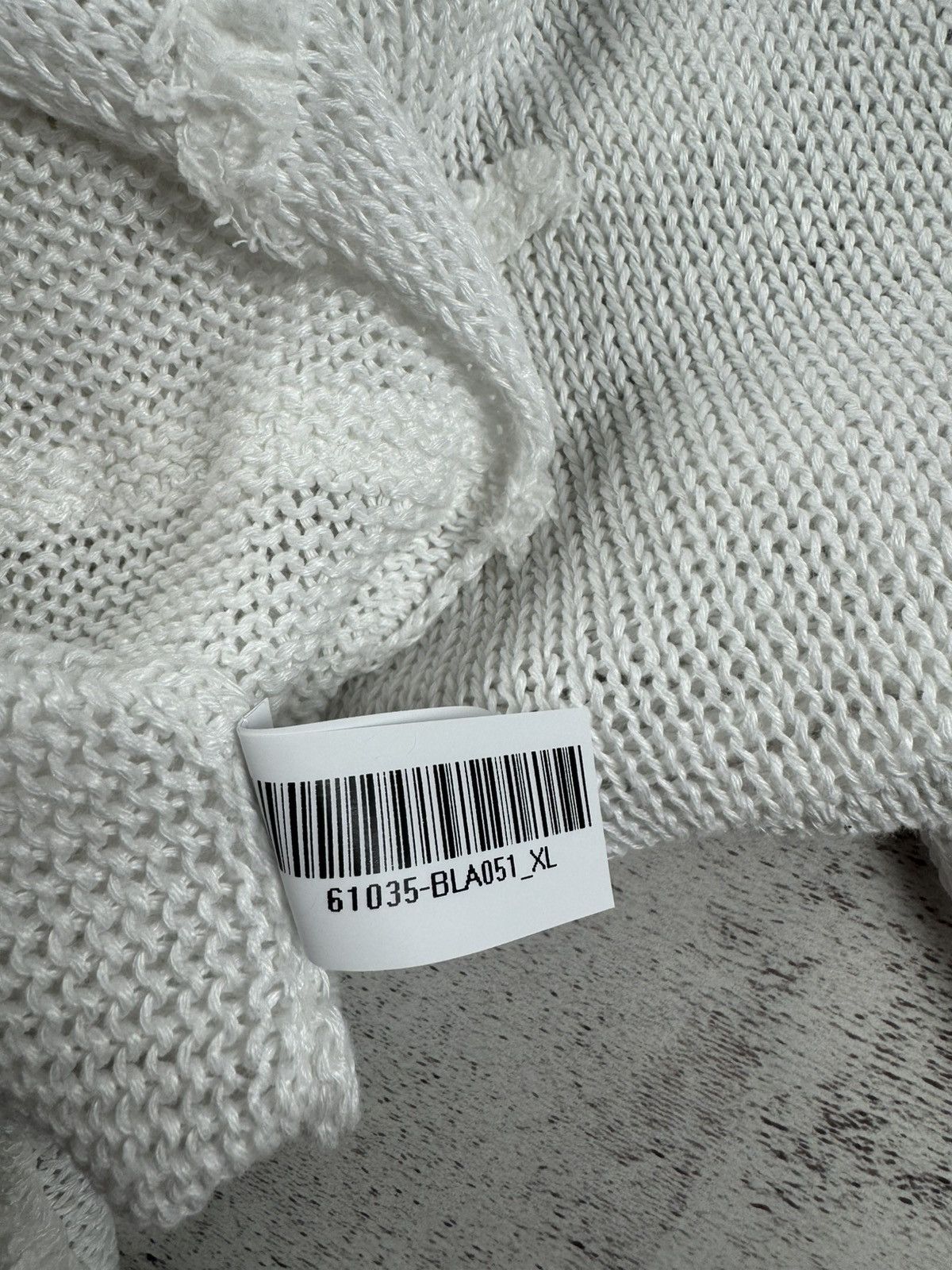 Japanese Brand Grizas Linen Asymmetric Oversized Knit Sweater Cropped Tunic Size XL / US 12-14 / IT 48-50 - 15 Thumbnail