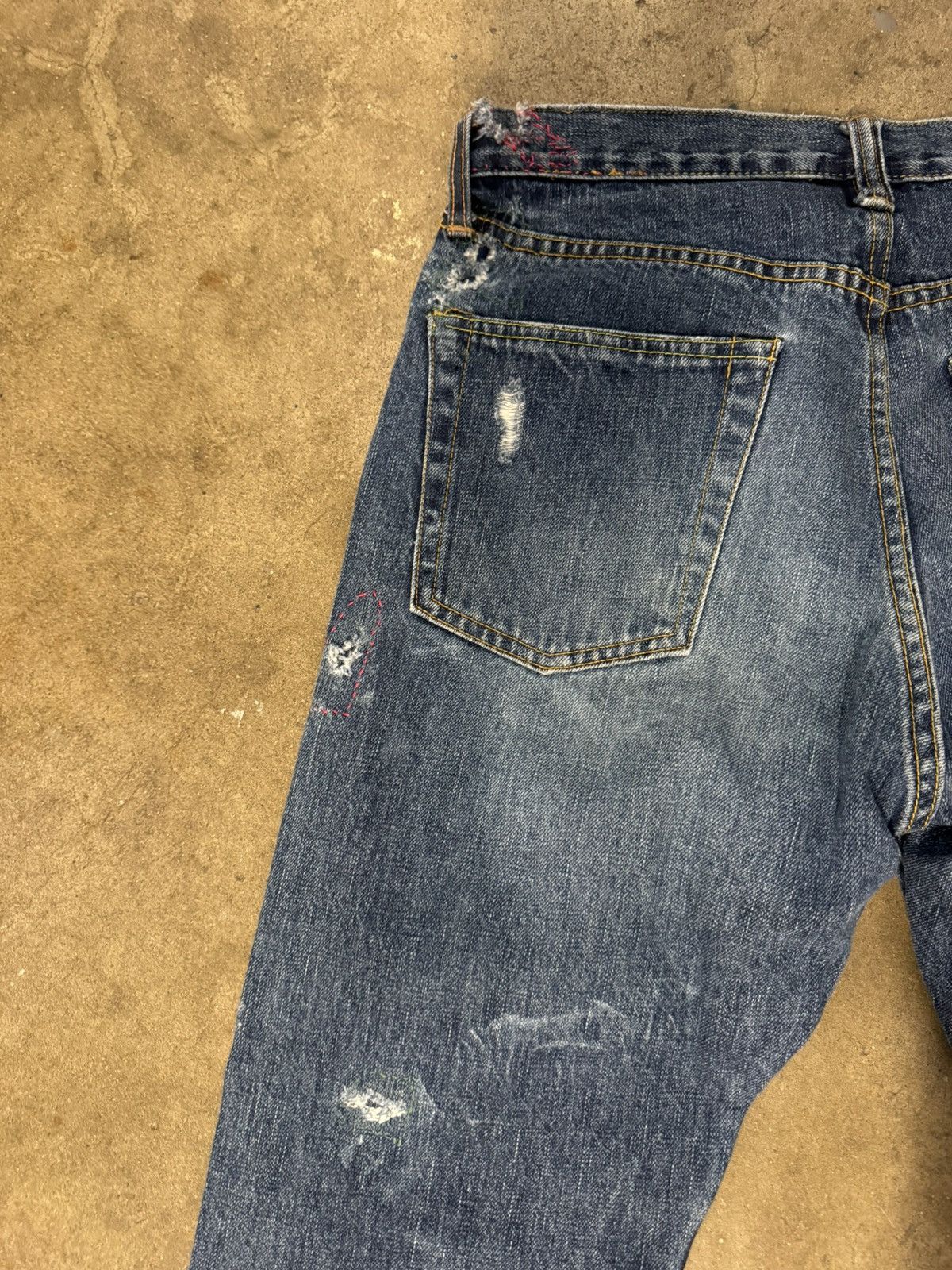 Post Overalls Post O’Alls (Overalls) Selvedge Jeans Vintage Size US 32 / EU 48 - 8 Thumbnail