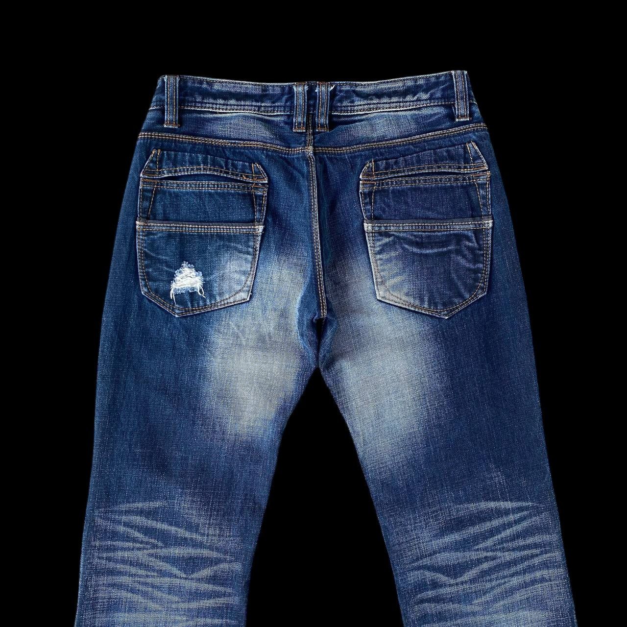 HIDEAWAYS Japan Hideaways Nicole Distressed "Engineered"Panelled Denim Size US 30 / EU 46 - 12 Thumbnail