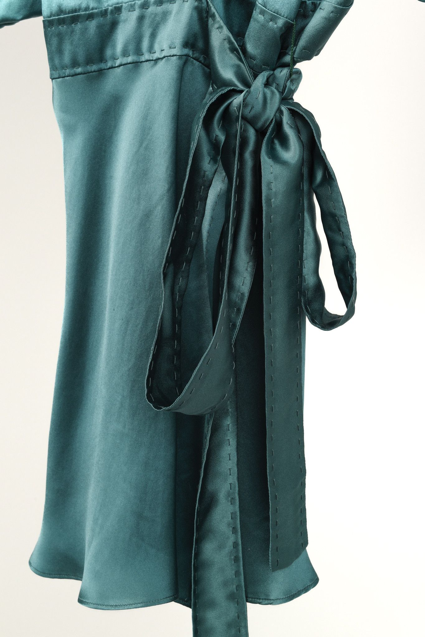 Stella McCartney Stella McCartney Teal Silk Wrap-Around Blouse Size M / US 6-8 / IT 42-44 - 6 Thumbnail