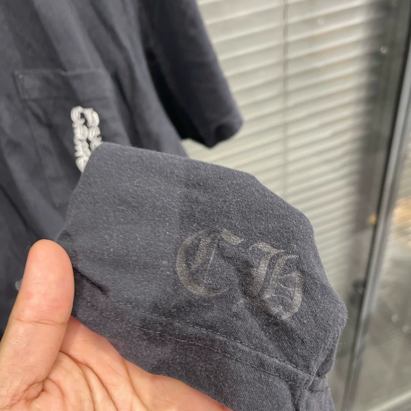 Chrome Hearts Chrome Hearts Black Flame Sanskrit Short Sleeve L Size US L / EU 52-54 / 3 - 6 Thumbnail