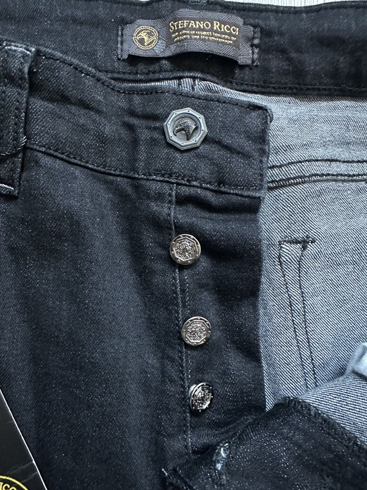 Designer × Stefano Ricci Stefano Ricci Black Denim Jeans - Size 36 - New with Tags Size US 36 / EU 52 - 4 Thumbnail