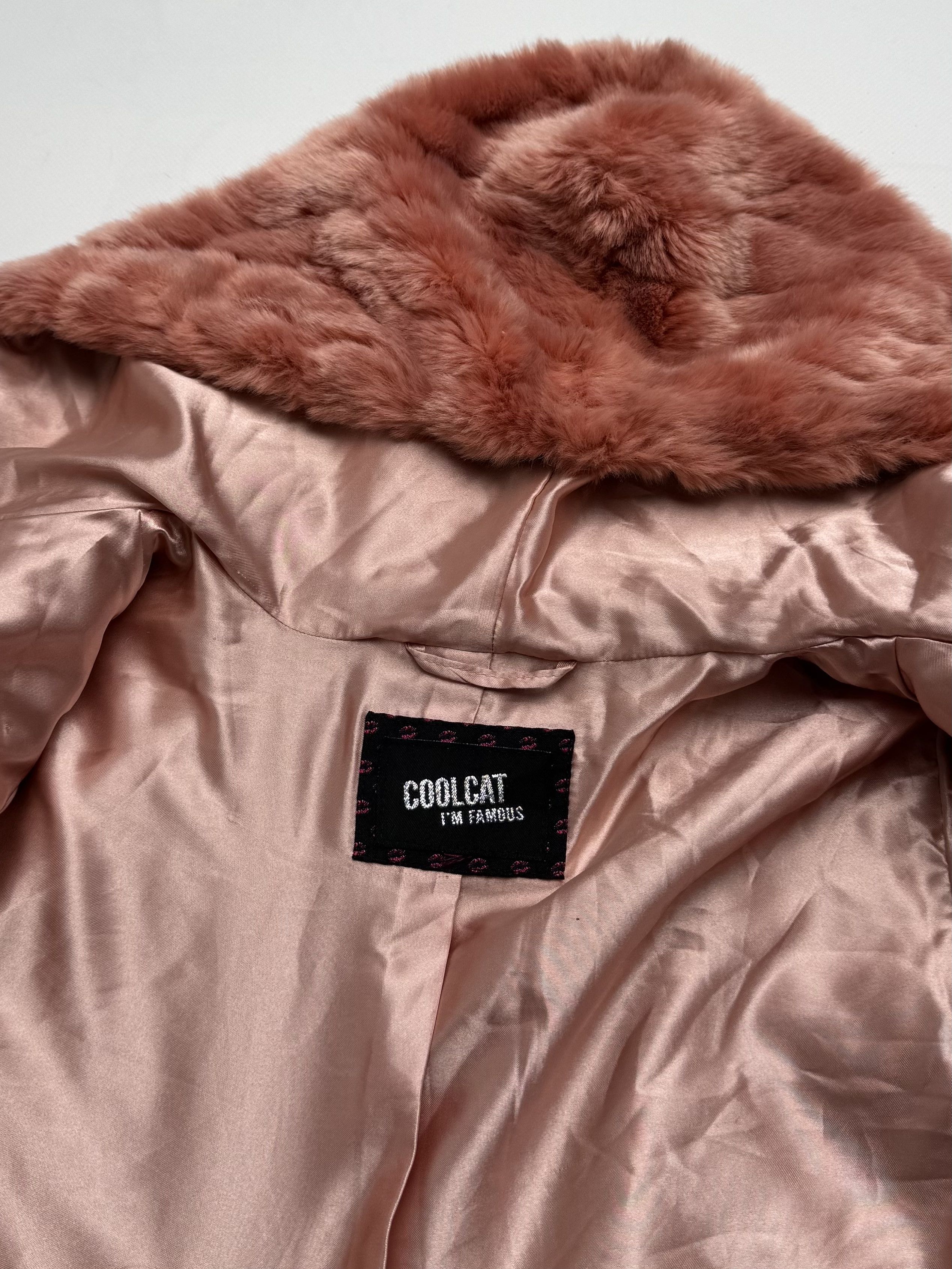 Vintage Vintage Faux Fur Jacket Hooded Zip Up Soft Teddy Coat Y2K E2 Size XS / US 0-2 / IT 36-38 - 6 Thumbnail