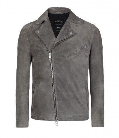Allsaints Allsaints Crawley Calf Suede Biker Leather Jacket Size US XL / EU 56 / 4 - 1 Thumbnail